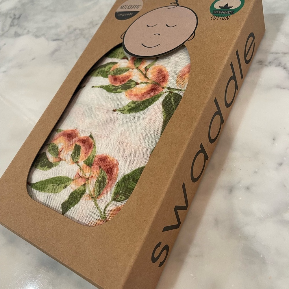 NEW MilkBarn Swaddle Blanket 100% organic - Picture 2 of 4